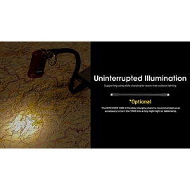 Nitecore TINI3 Nyckelringsficklampa 600 lumen, Grå